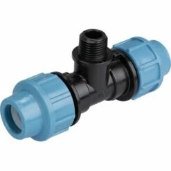 Grosses soldes 💯 CAPVERT Té De Dérivation Pour Tuyau Polyéthylène 20mm égal Et Mâle 15x21 Mm 🧨