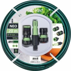 Budget 🥰 CAPVERT Batterie Tuyau D'arrosage Néo Cap Vert - Diamètre 19 Mm - Longueur 20 M 🤩