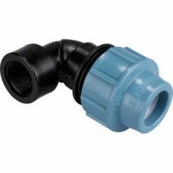 Promo 🔥 CAPVERT Coude Femelle Pour Tuyau Polyéthylène 25mm- 26x34 🛒